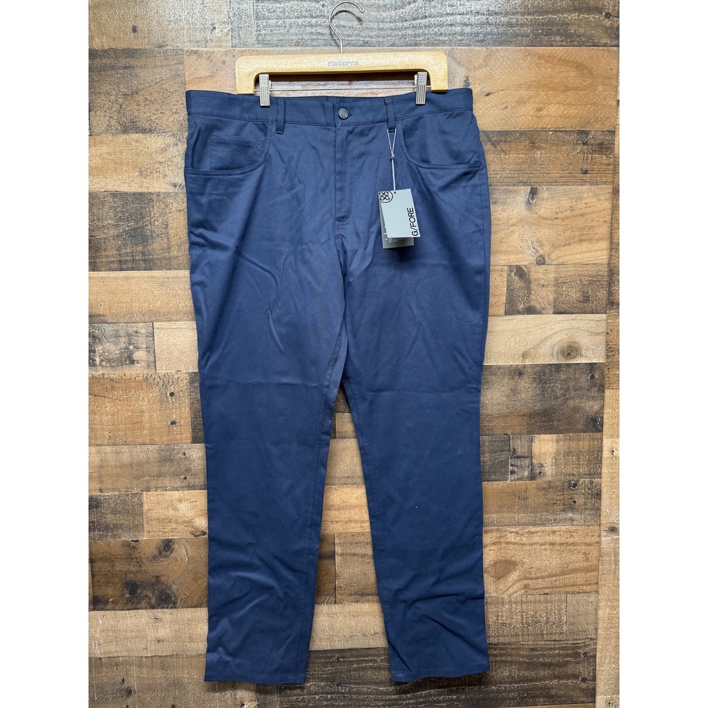 G/FORE Mens 5-Pocket Twill Golf Pants Twilight Blue 38/32 GMB000016 NEW